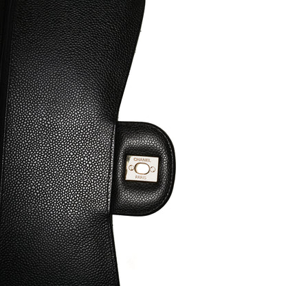 Chanel Caviar Quilted Jumbo Double Flap Black 8 of 17