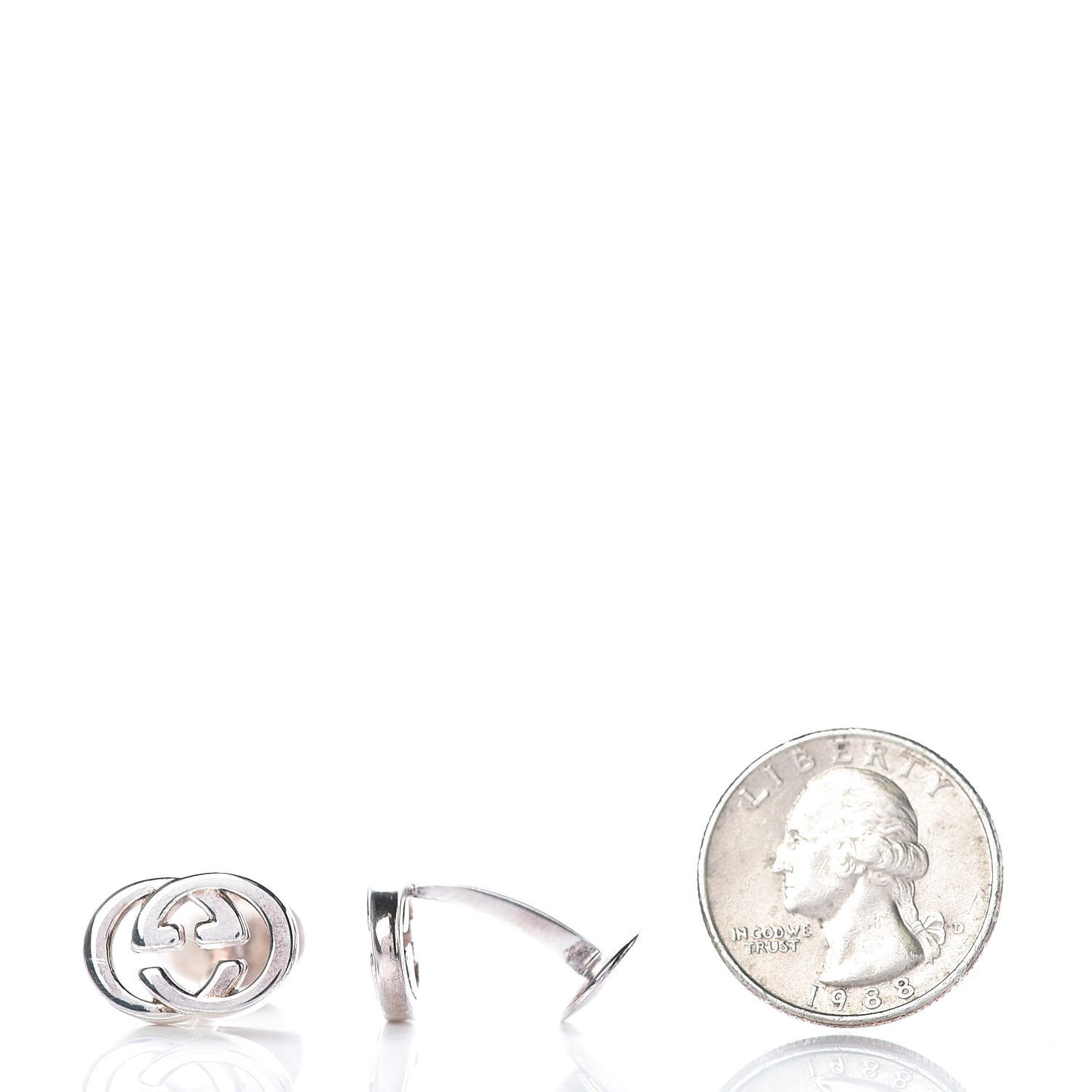 Sterling Silver Interlocking G Cufflinks