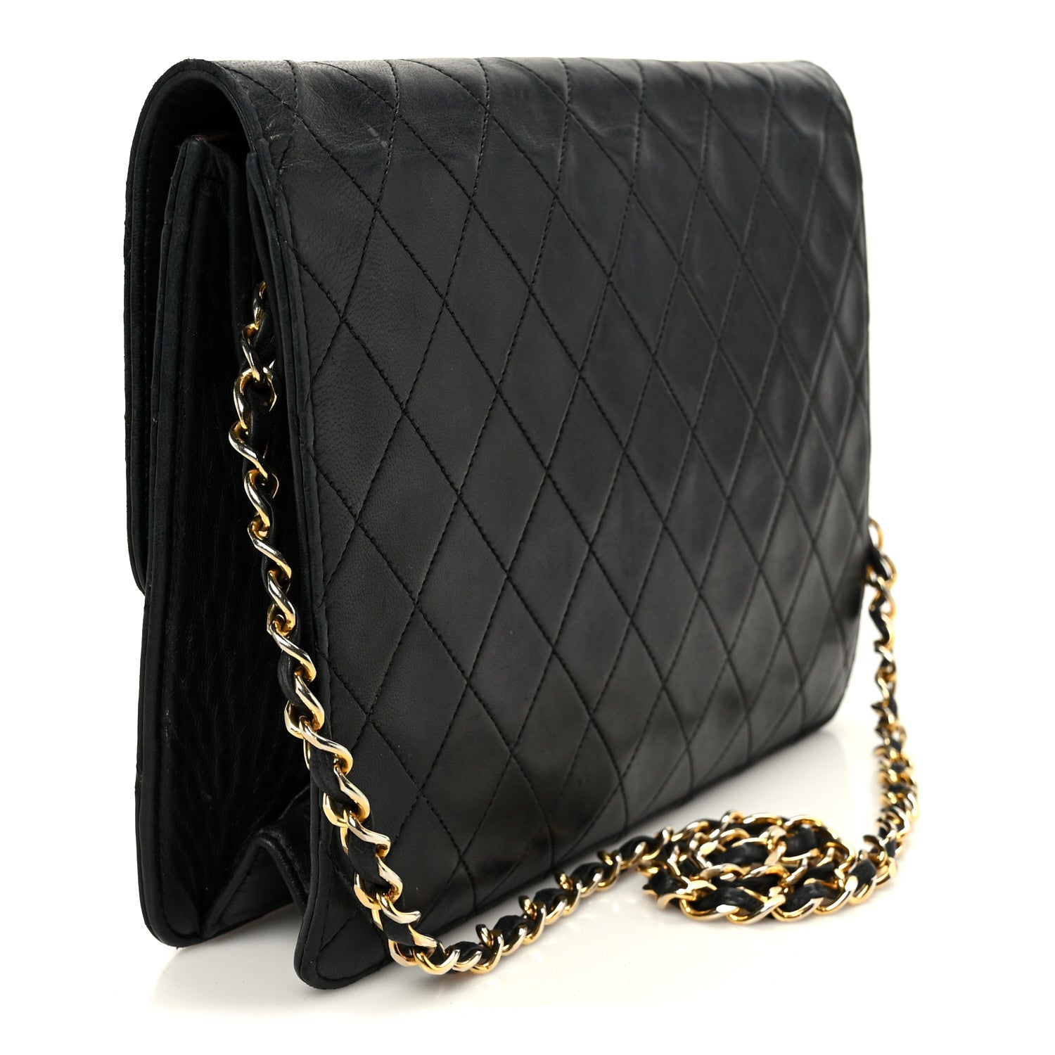 Chanel Lambskin Quilted Medium Single Flap Black 3 of 14