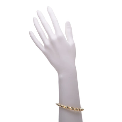 David Yurman 18K Yellow Gold 6mm Pure Form Cable Bracelet 2 of 5