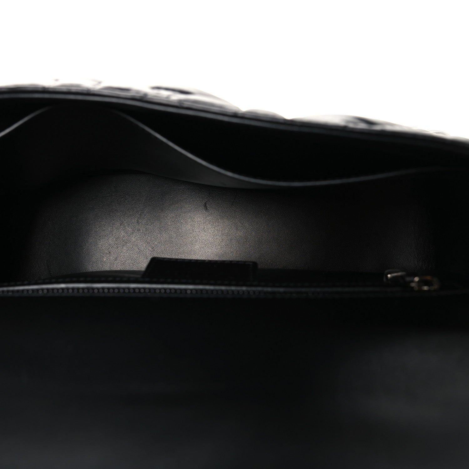 Christian Dior Calfskin Macrocannage Large Caro Bag Black 5 of 10