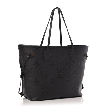 Louis Vuitton Empreinte Monogram Giant Neverfull MM Black 3 of 8