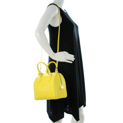 Louis Vuitton Damier Facette Speedy Cube PM Yellow 3 of 7
