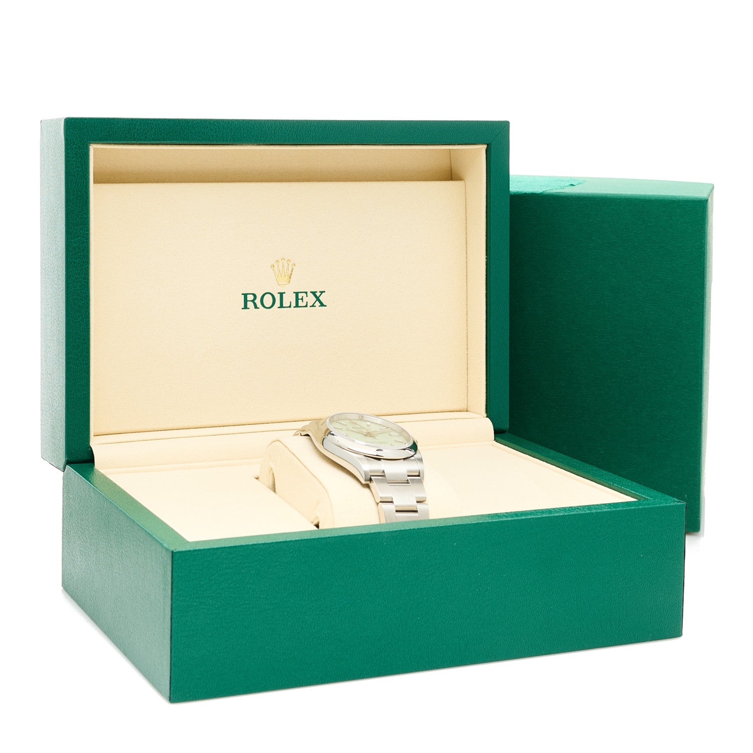 Rolex Stainless Steel 36mm Oyster Perpetual Watch Pistachio 126000 5 of 5