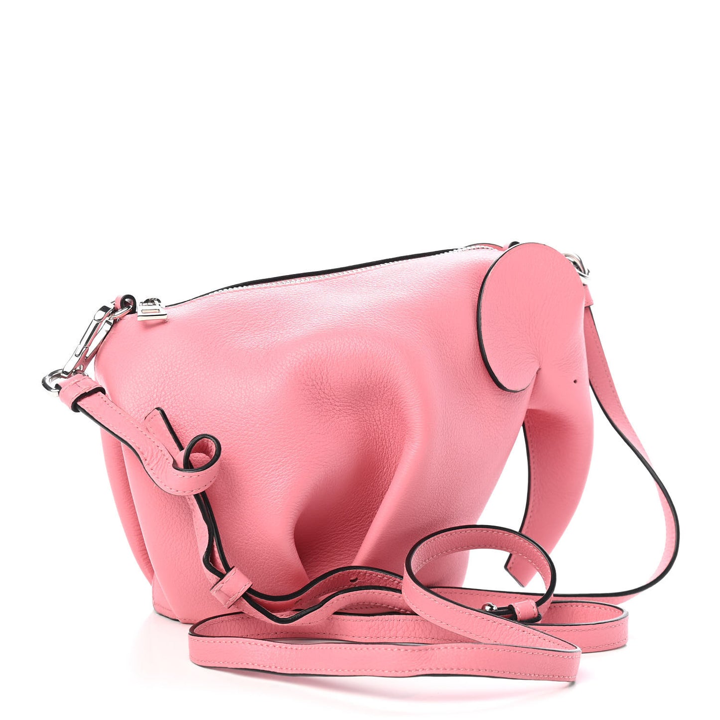 Calfskin Mini Elephant Crossbody Bag Candy