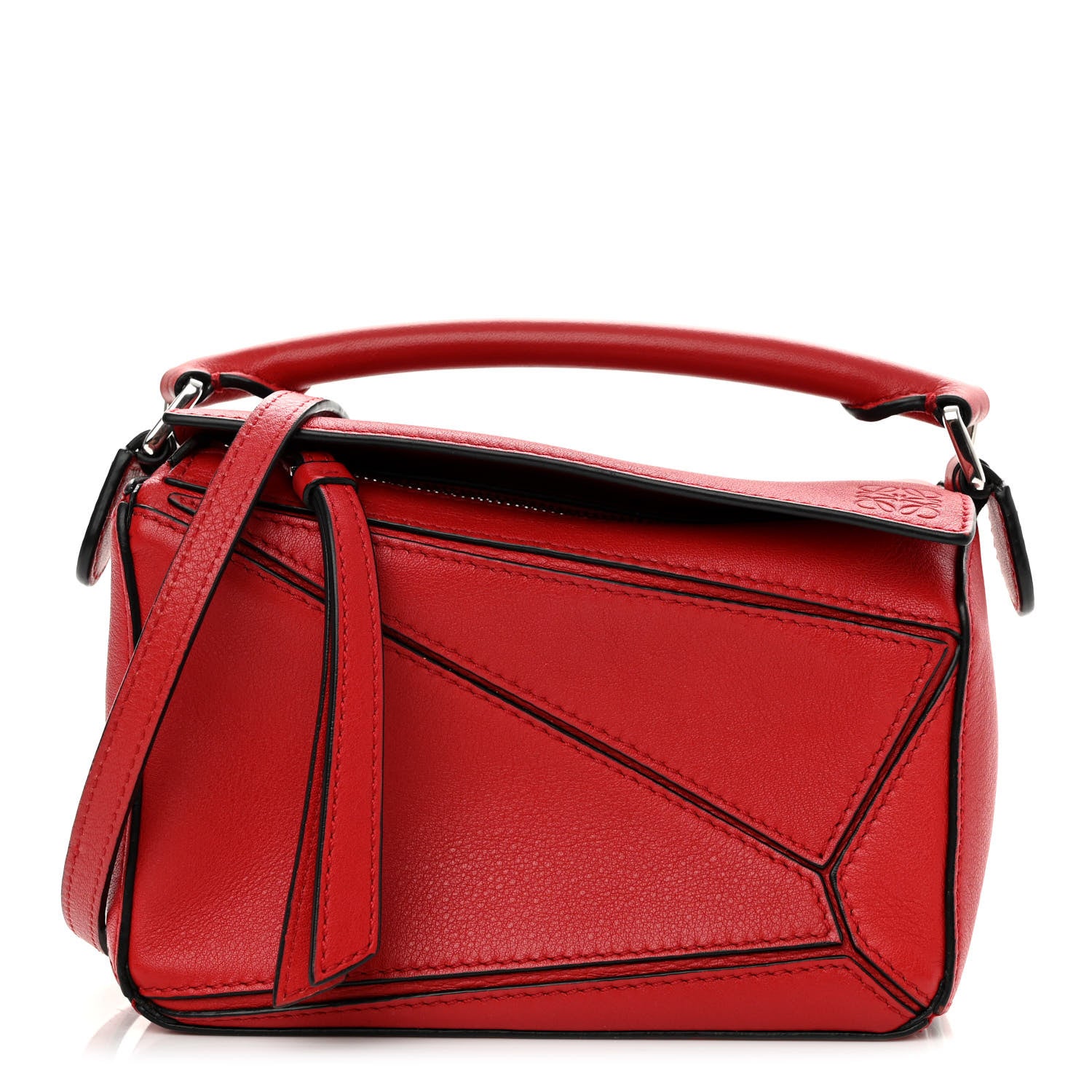 Loewe Calfskin Mini Puzzle Bag Pomodoro 1 of 15
