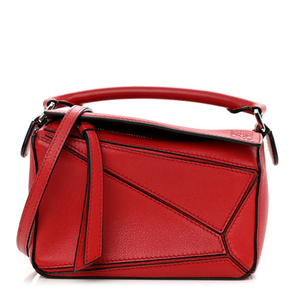 Loewe Calfskin Mini Puzzle Bag Pomodoro 1 of 15