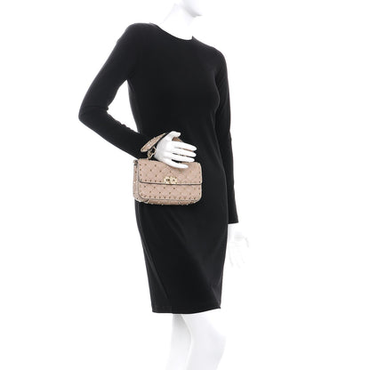 Valentino Garavani Nappa Small Rockstud Spike Shoulder Bag Poudre 2 of 9