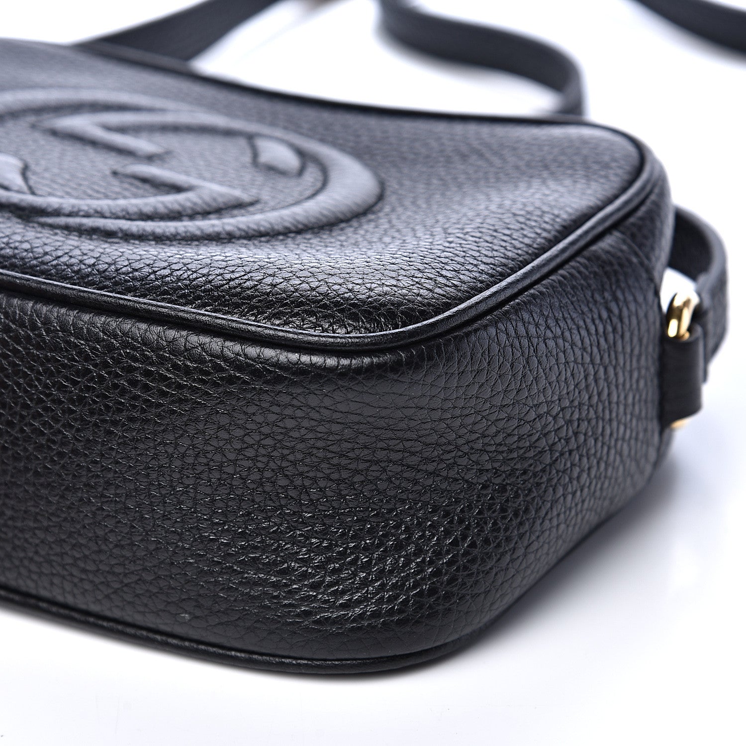 Gucci Pebbled Calfskin Mini Soho Disco Bag Black 8 of 10