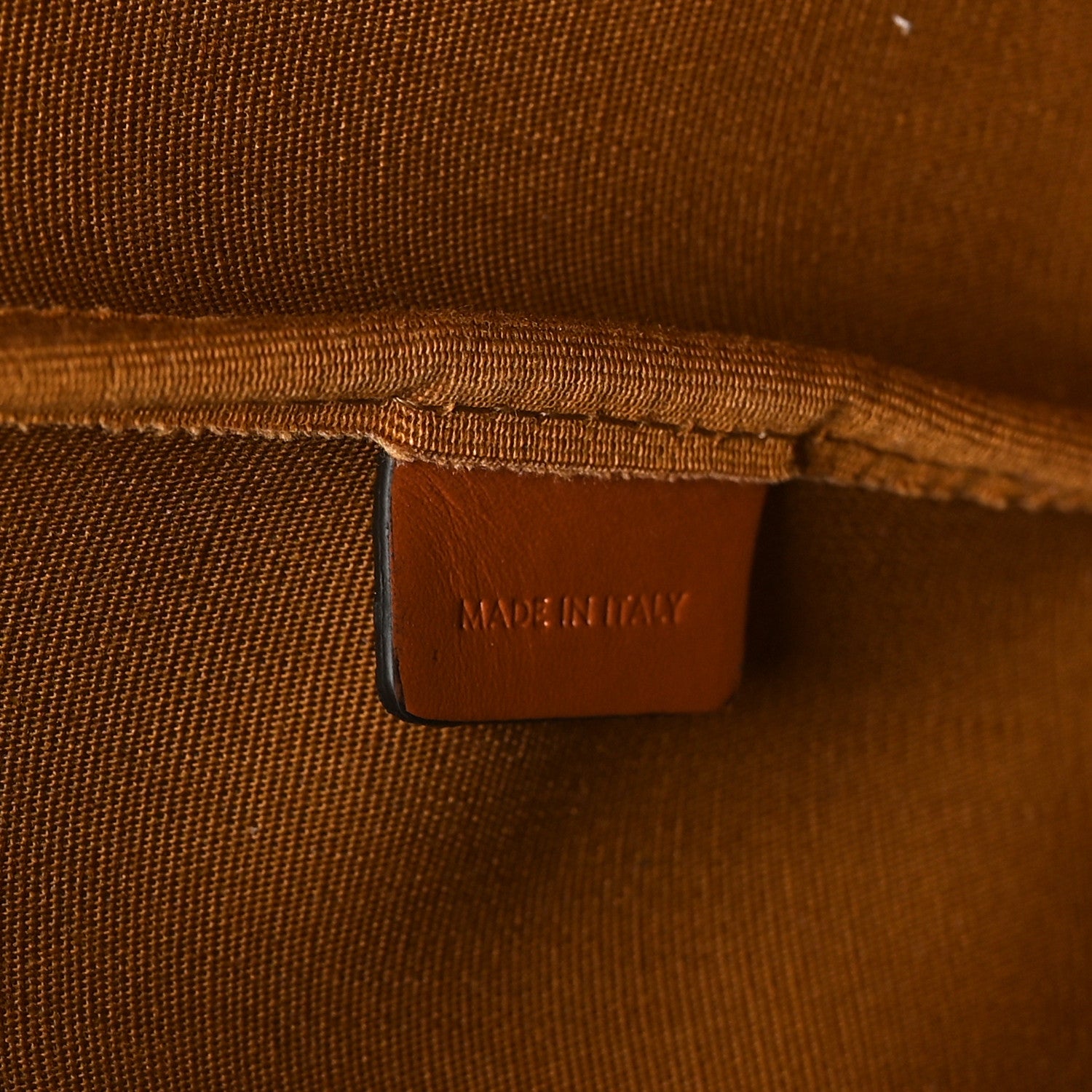 Celine Triomphe Canvas Calfskin Medium Bucket Bag Tan 6 of 10