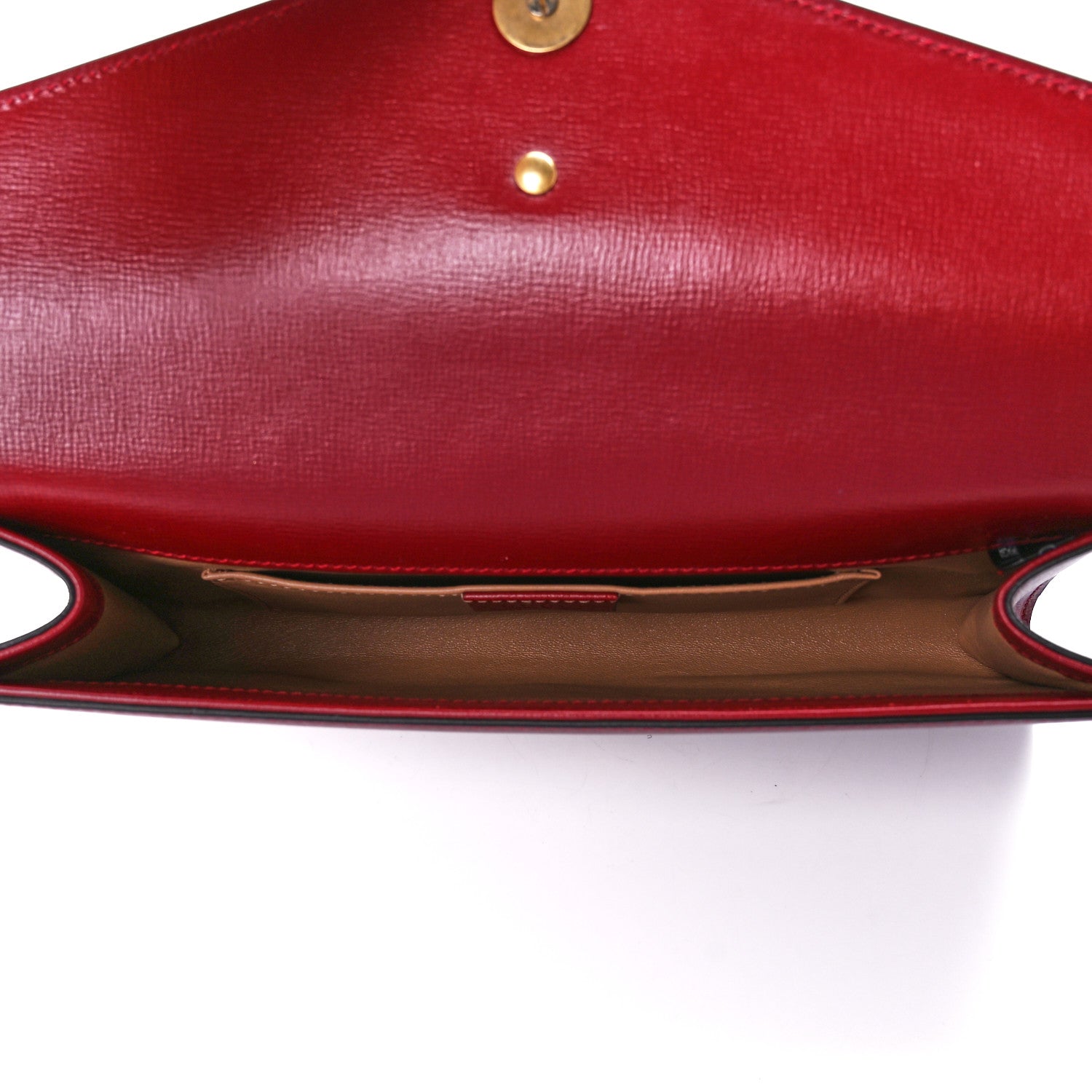 Gucci Textured Calfskin Torchon GG Broadway Envelope Clutch Romantic Cherry 5 of 12