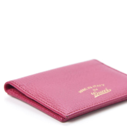 Gucci Dollar Calfskin Swing Train Pass Card Case Blossom 5 of 9