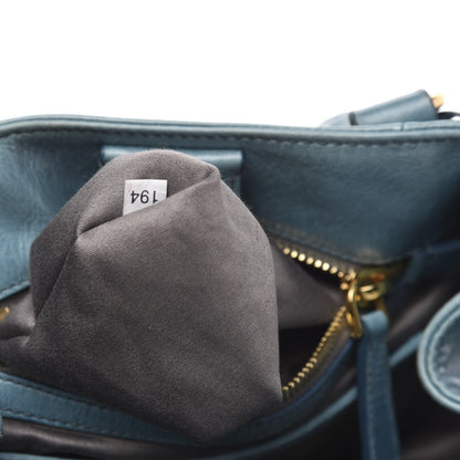 Miu Miu Vitello Shine Tote Mare 7 of 13
