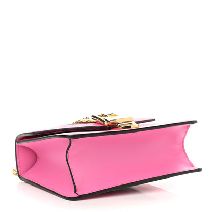 Gucci Vitello Fontanella Web Mini Sylvie Chain Shoulder Bag Pink Tropical Flower 4 of 9