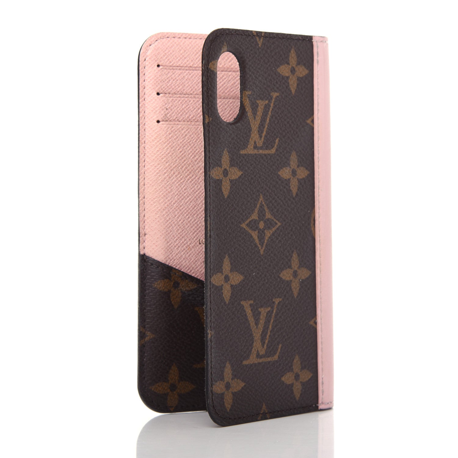 Louis Vuitton Monogram iPhone X Folio Case Rose Ballerine 3 of 7