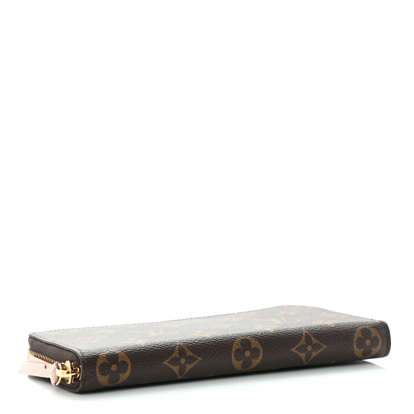 Monogram Clemence Wallet Rose Ballerine