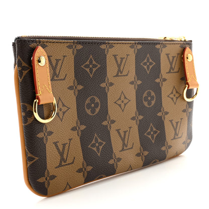 Louis Vuitton X NIGO Reverse Monogram Stripes Trio Pouch 3 of 6