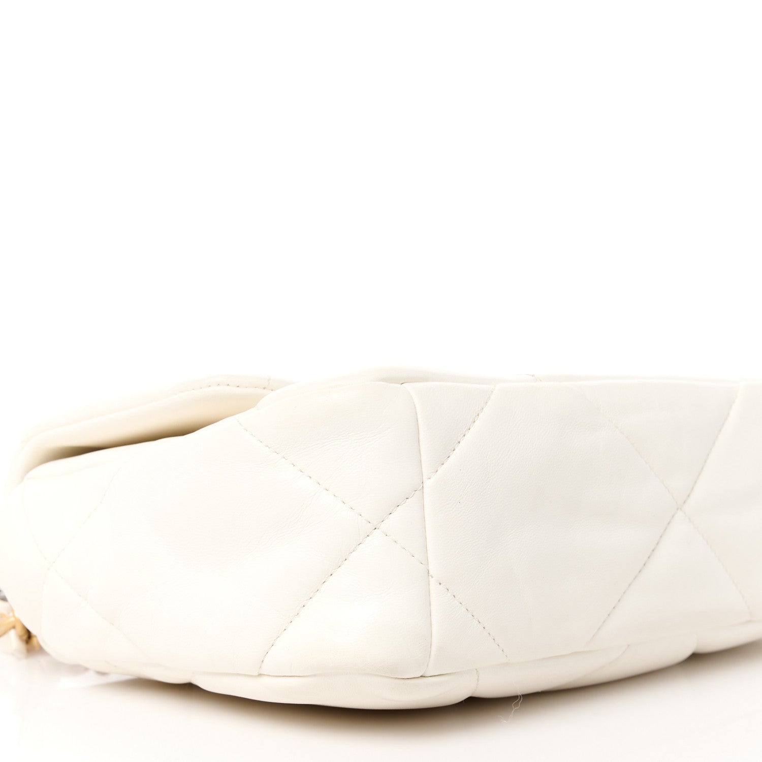 Chanel Lambskin Quilted Medium Chanel 19 Flap White 9 of 11