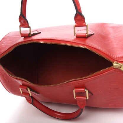 Louis Vuitton Epi Speedy 30 Castillan Red 5 of 13