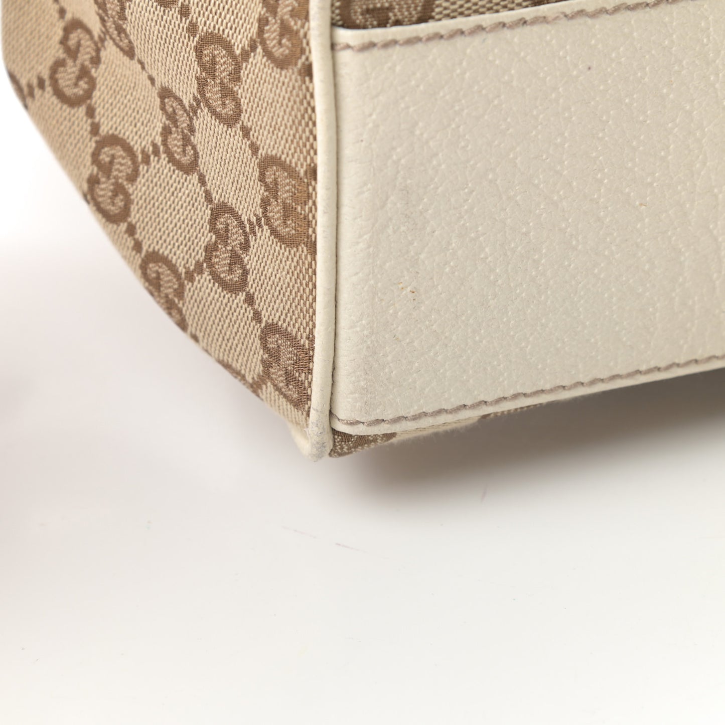 Monogram Medium Charmy Shoulder Bag Off White