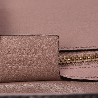 Gucci Lizard Medium New Bamboo Top Handle Bag Pink 8 of 9