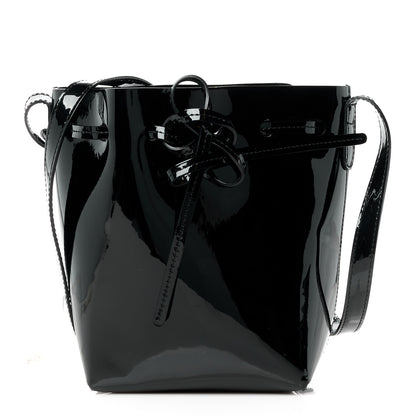 Mansur Gavriel MANSUR GAVRIEL Patent Calfskin Mini Mini Bucket Bag Black 1 of 9