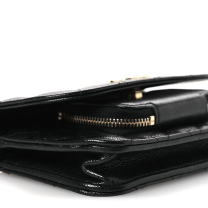 Chanel Caviar Quilted Business Affinity Clutch With Chain Black 10 of 13