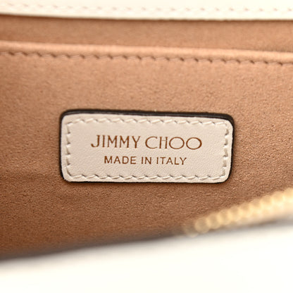 Jimmy Choo Shiny Calfskin Medium Varenne Shoulder Bag Latte 6 of 12