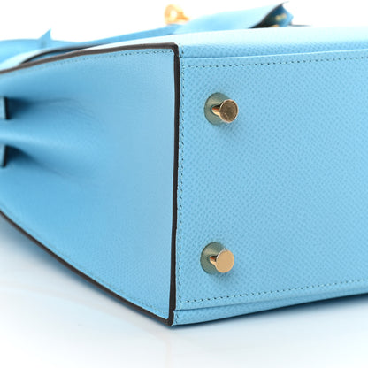 Hermes Epsom Kelly Sellier 25 Celeste 8 of 10
