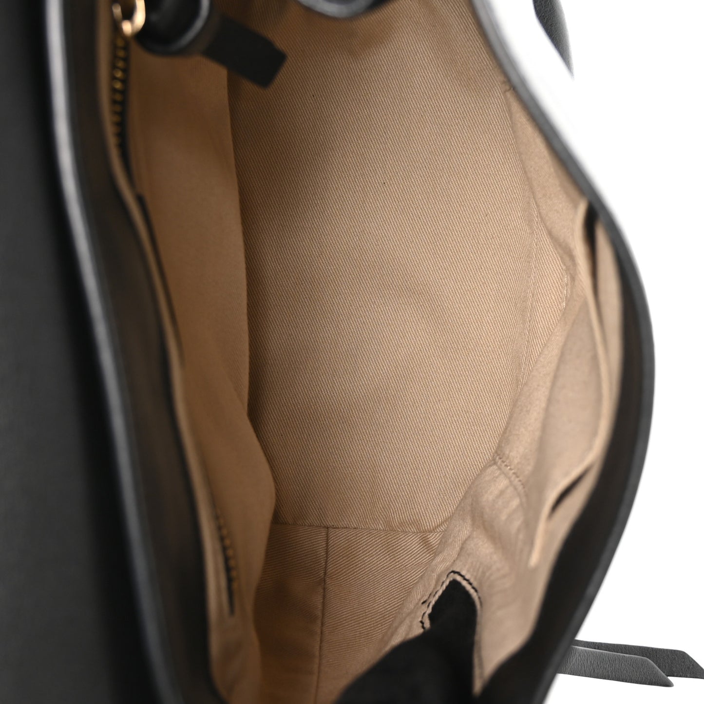 Suede Calfskin Small Faye Backpack Black