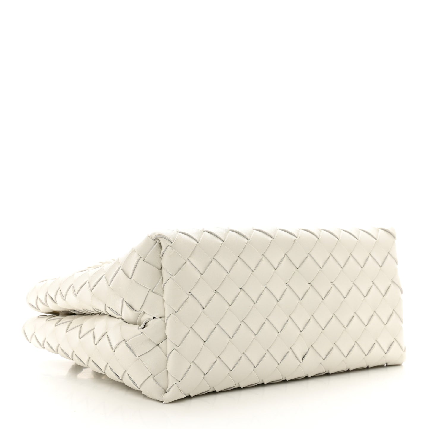 Nappa Intrecciato Small Andiamo Shoulder Bag White