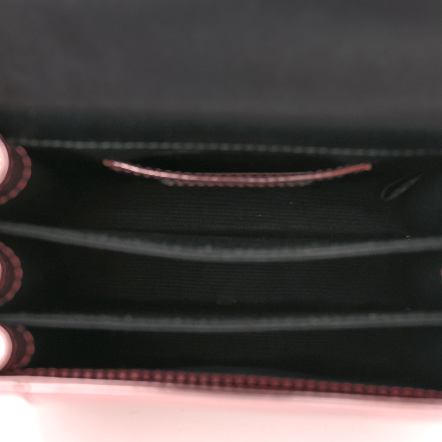 Bulgari Metallic Calfskin Serpenti Forever Top Handle Rose Quartz 6 of 11