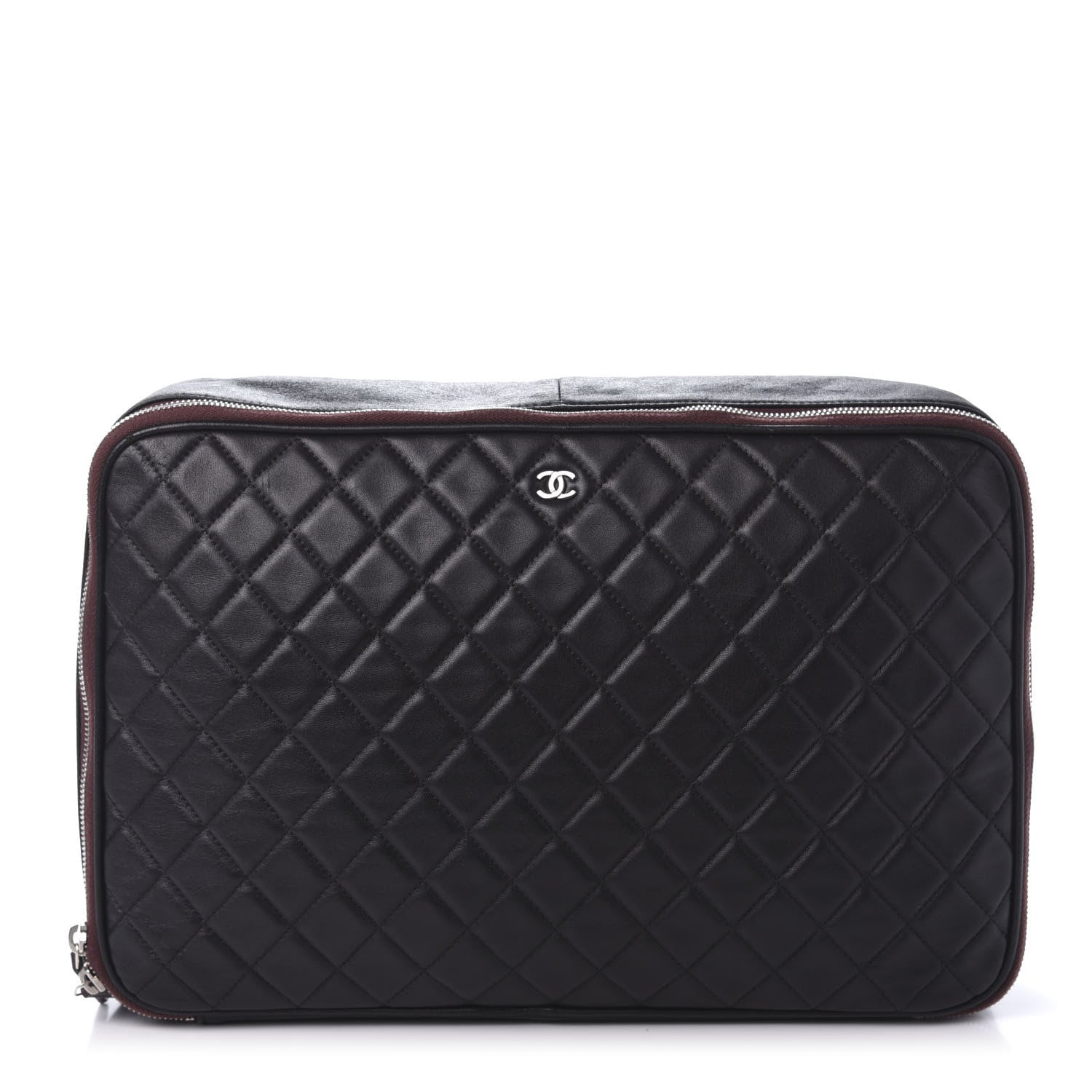 Chanel Lambskin Quilted Laptop Case Black 1 of 13