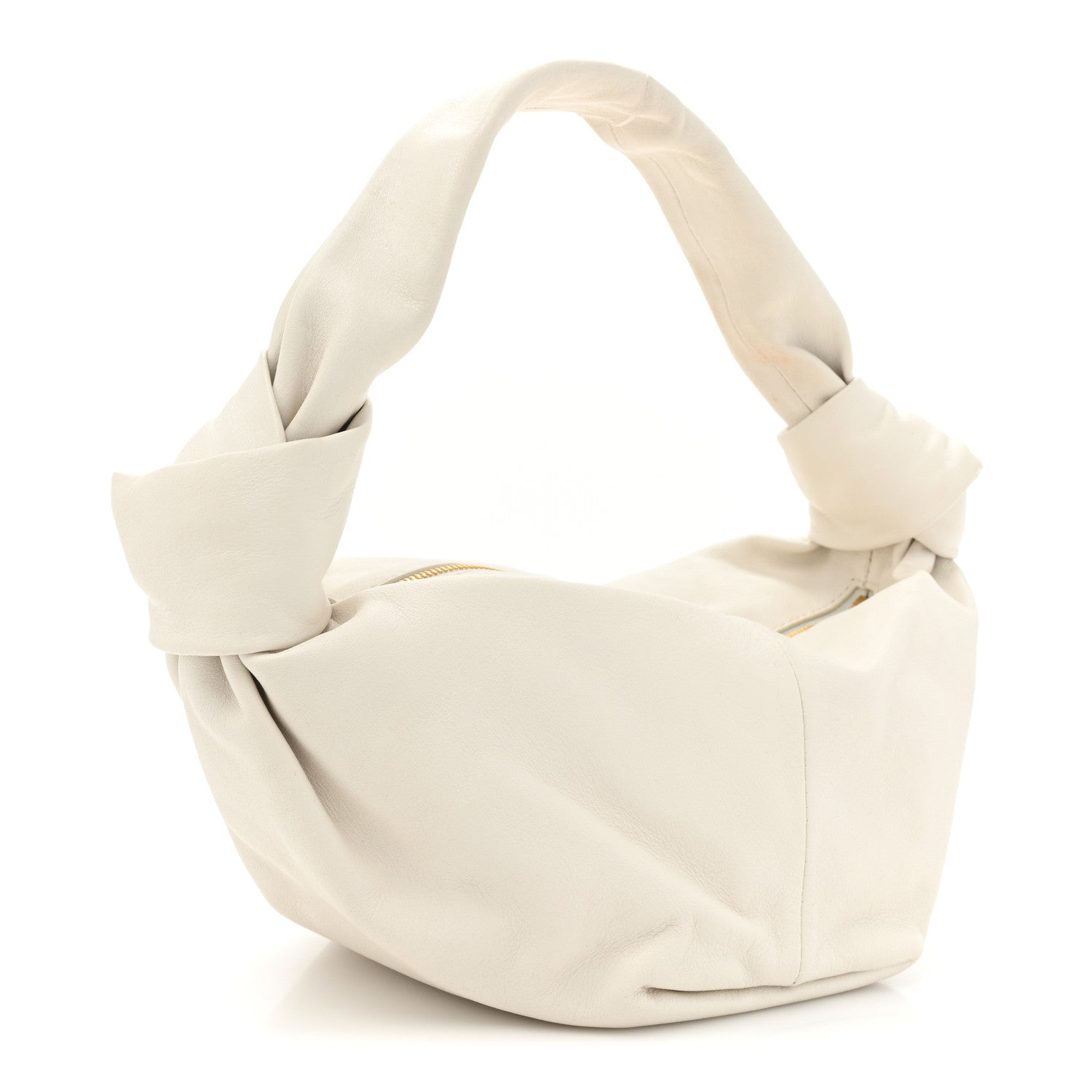 Bottega Veneta Calfskin Mini Double Knot Bag White 3 of 11