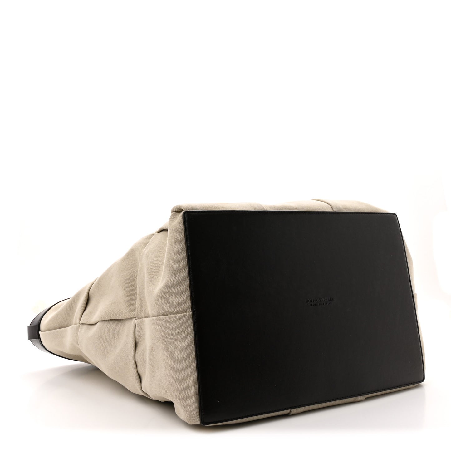 Canvas Nappa Intreccio Arco Tote Griege Fondant