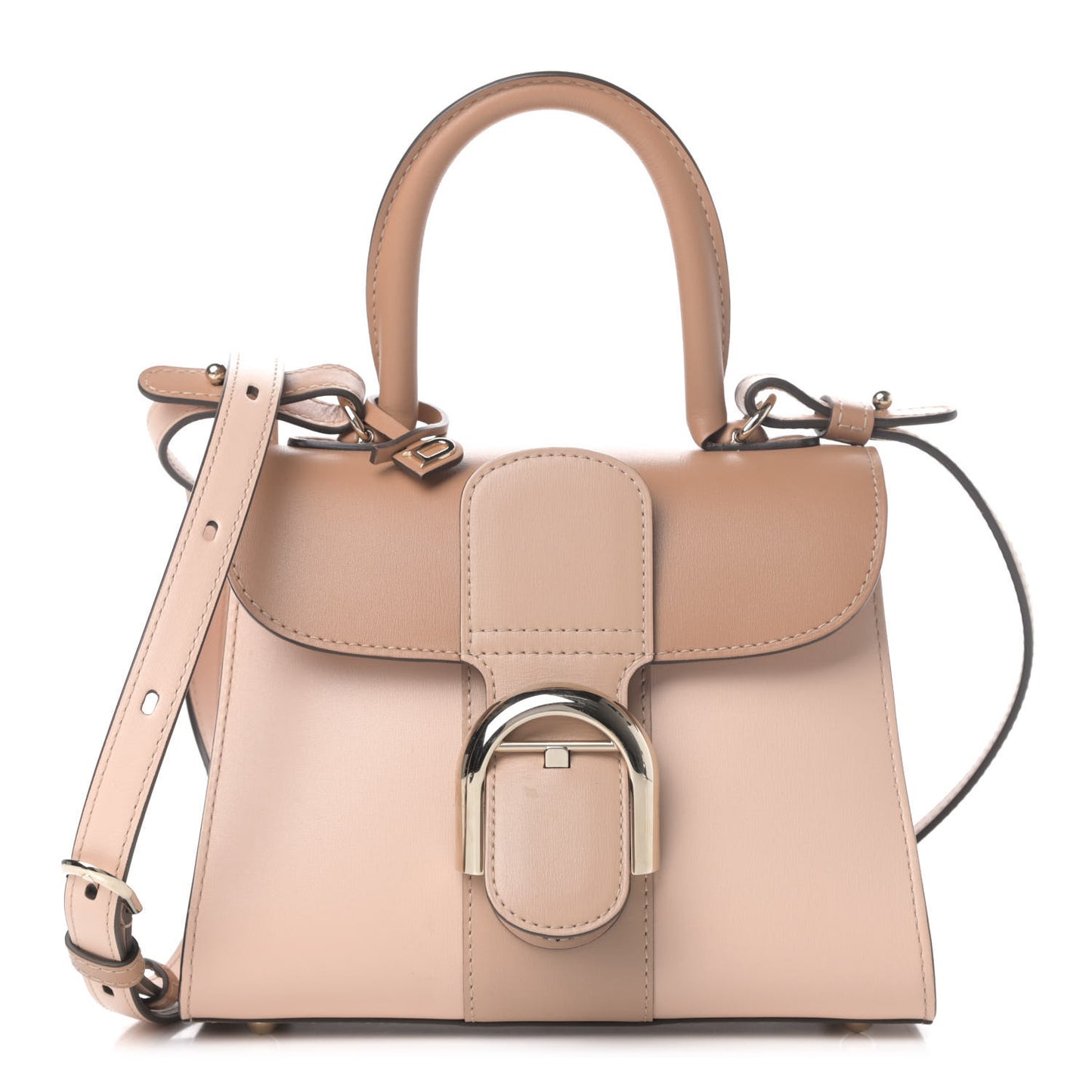 Box Calfskin Mini Brillant Satchel Vison