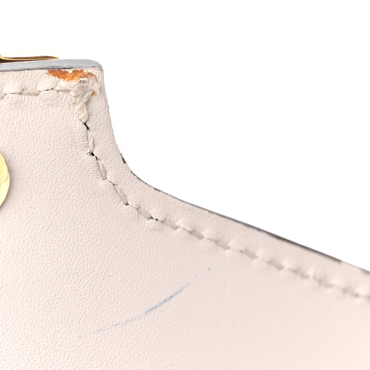 Calfskin Mini Sylvie Top Handle Bag White