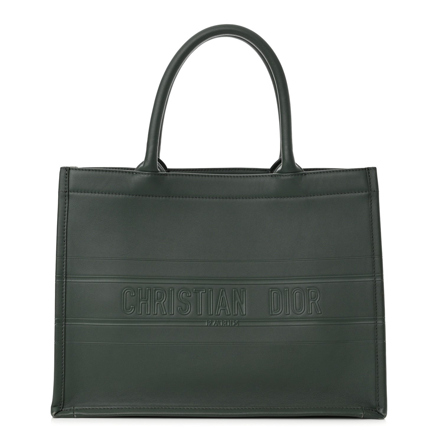 Christian Dior Calfskin Embossed Medium Book Tote Orage 1 of 16