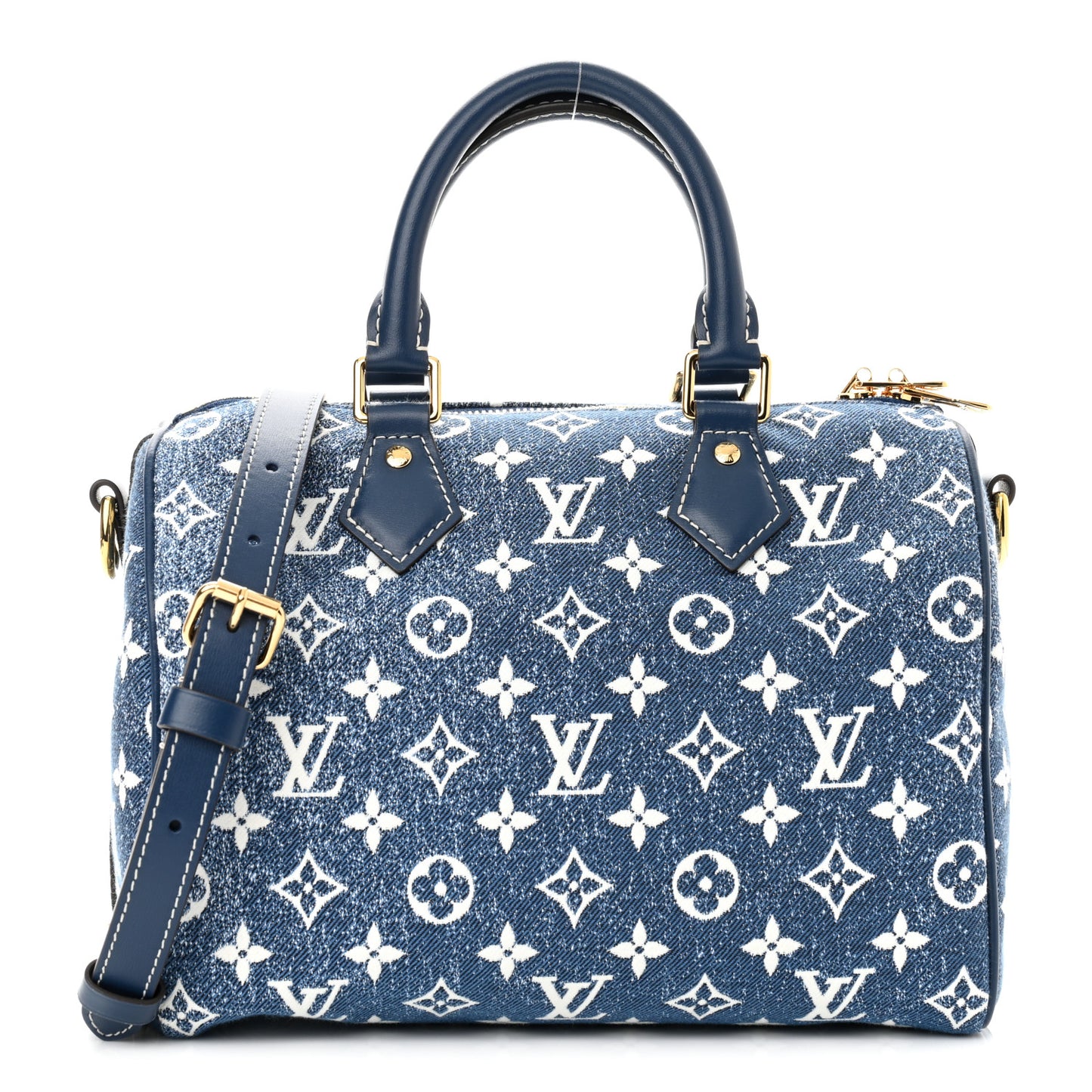 Monogram Jacquard Denim Speedy Bandouliere 25 Bleu