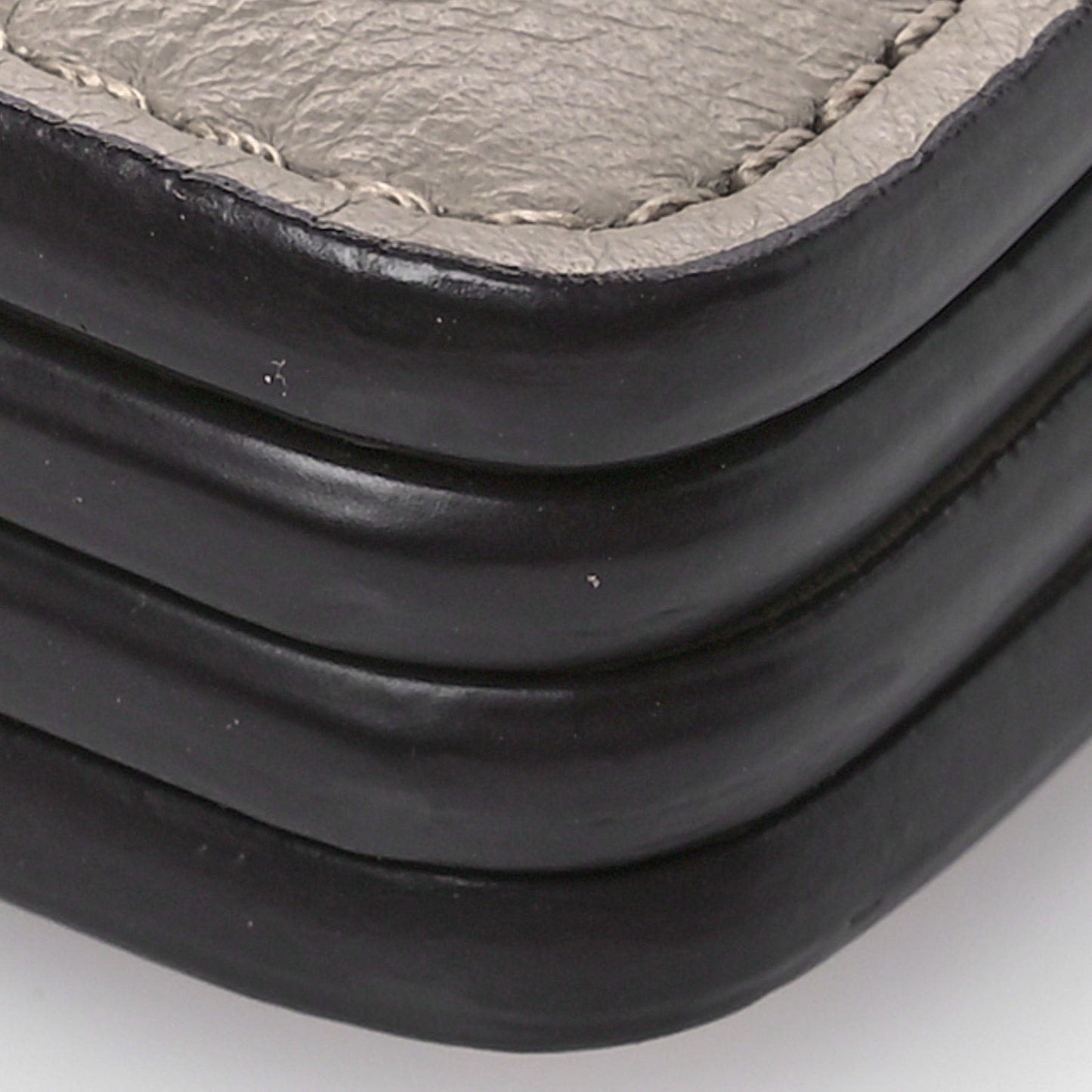 Suede Calfskin Small Faye Top Handle Bag Motty Grey