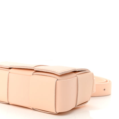 Bottega Veneta Lambskin Maxi Intreccio Candy Cassette Crossbody Bag Melon Washed 9 of 9