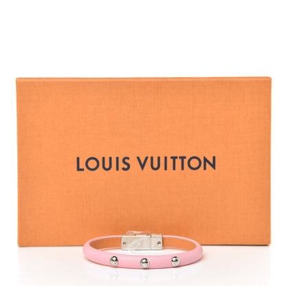 Louis Vuitton Calfskin Yummy LV Bracelet 17 Pink 8 of 8