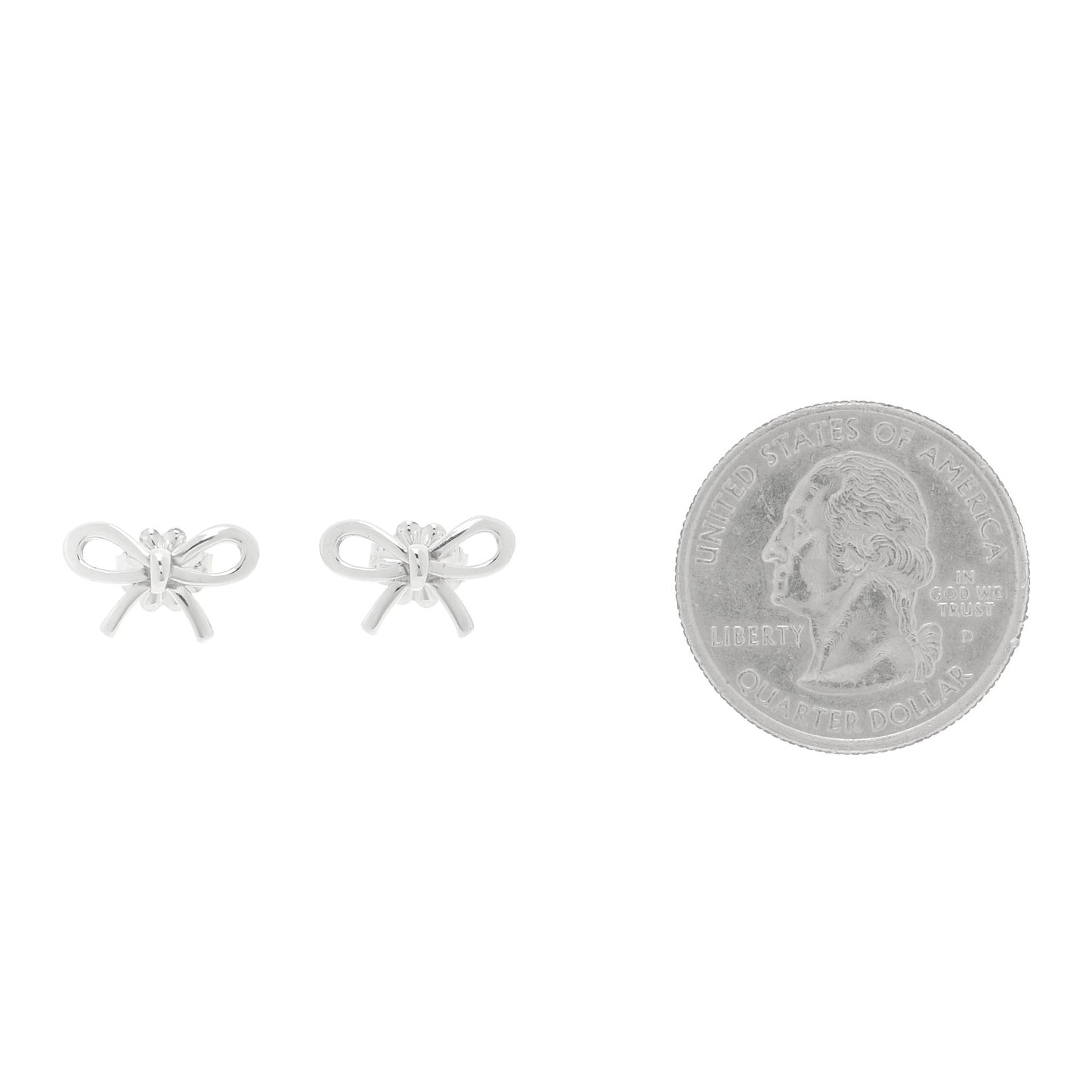 Sterling Silver Bow Earrings