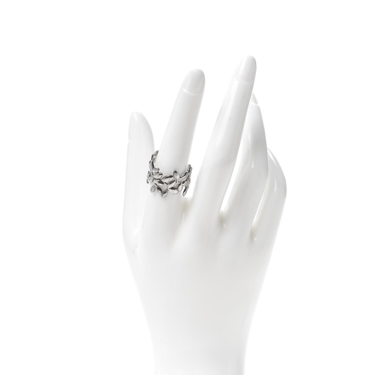 Sterling Silver Paloma Picasso Wide Olive Leaf Band Ring 57 8