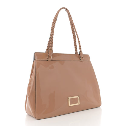 Valentino Garavani Vitello Demetra Satchel Beige 3 of 12
