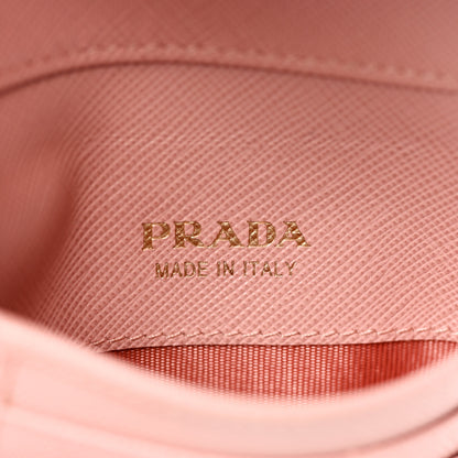 Prada Saffiano Metal Tri-Fold Wallet Orchidea 5 of 6