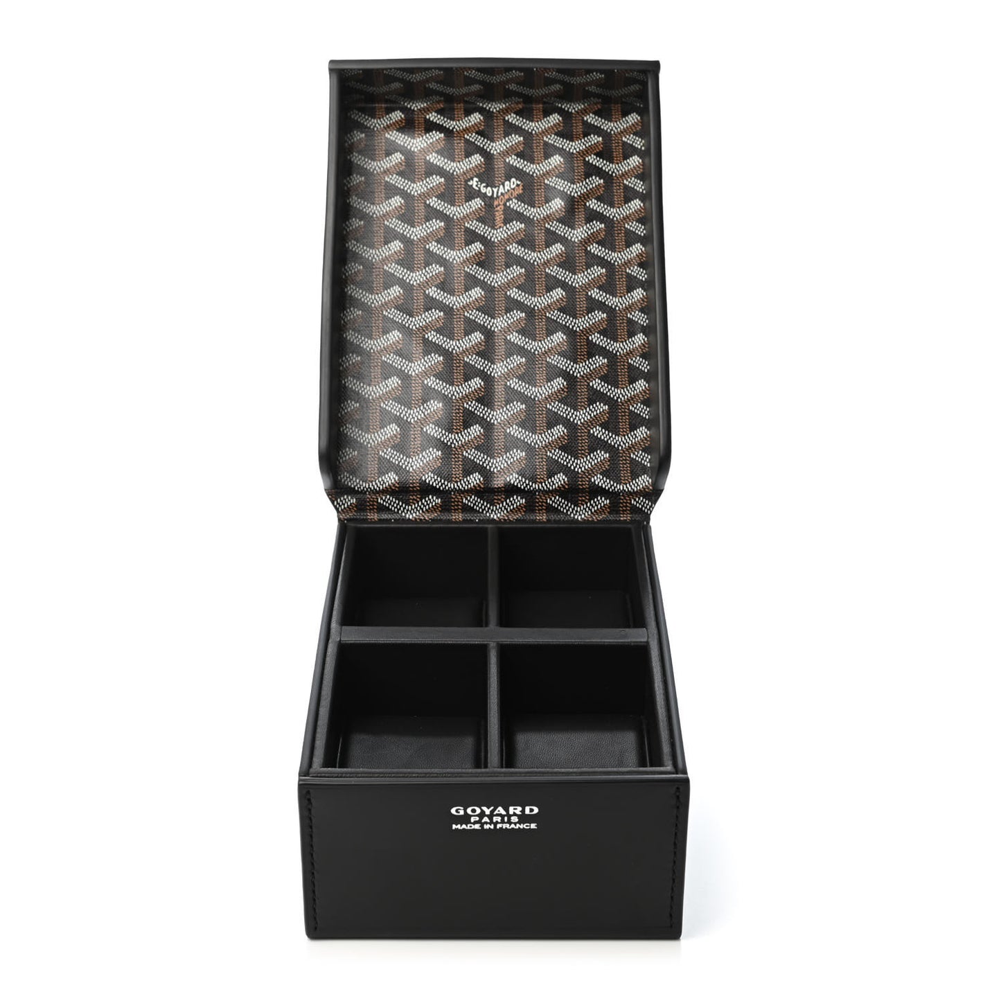 Goyardine Coffret Montres 4 Watch Box Black