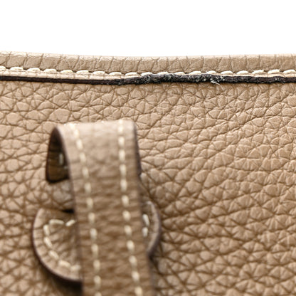 Hermes Taurillon Clemence Evelyne TPM Etoupe 11 of 14