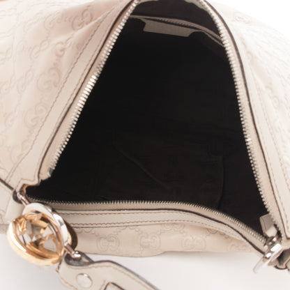 Gucci Guccissima Medium GG Twins Hobo Off White 6 of 8