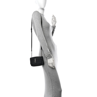 Saint Laurent Grain De Poudre Monogram Toy West Hollywood Fold-Over Bag Black 2 of 11